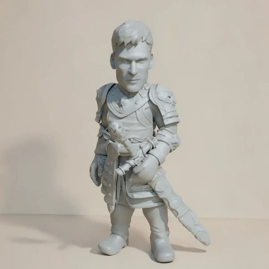 Unpainted 3D Figure Game Thrones Jaime Lannister Chibi 3D Printing Figurine Painting DIY Gift Colors 15.2 Cm 1:12
