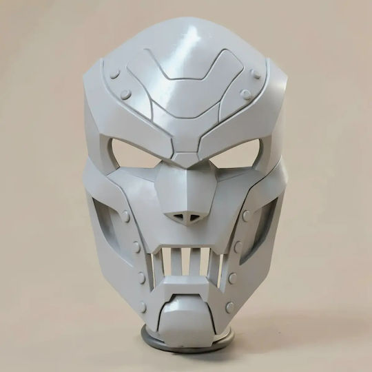 Небоядисана 3D Фигура Cosplay Каска Fortnite Dr Doom Боядисване DIY Подарък Цветове 20 см 1:8