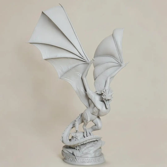 Unbemalte 3d Figur Drogon Spiel der Throne 3d Bemalung Diy Geschenk Farben 20 Cm 1:8
