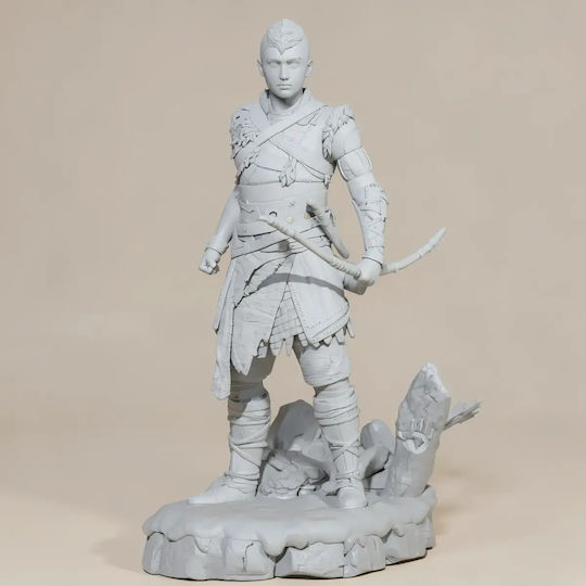 Небоядисана 3D Фигура Atreus Богът На Войната Ragnarok 3D Боядисване DIY Подарък Цветове 20 См 1:8