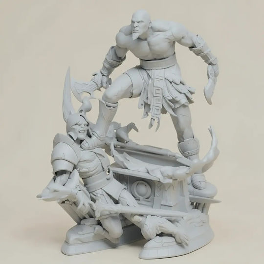 Άβαφη 3D Фигура Young Кратос 400мм Боядисване DIY Подарък Цветове 15,2 см 1:12