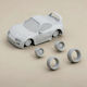iLovePrints Sammelbare Figuren Abgeflammte 3D Figur Modell Kit Car Toyota Supra Mk4 Bemalt Diy Geschenk Farben 30 Cm 1:6