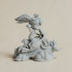 Unpainted 3D Figure Princess Peach 3D Printing Figurine On Motor Super Mario Painting DIY Gift Colors 20 Cm 1:8