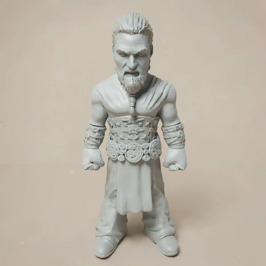 Небоядисана 3D Фигура Игра на Тронове Khal Drogo Chibi 3D Печатна Фигурка Боядисване DIY Подарък Цветове 20 см 1:8