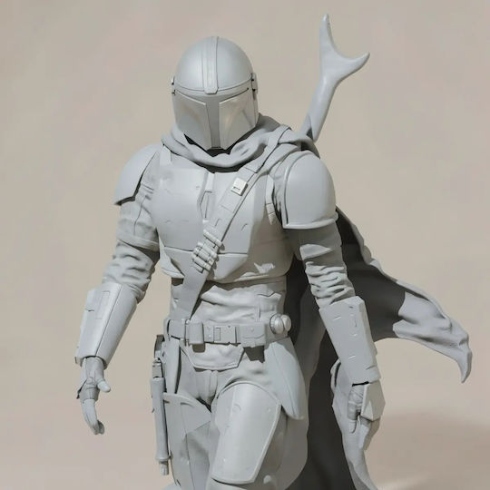 Άβαφη 3d Figur Mandalorianer Staffel 1 Walking Bereit zum Bemalen Diy Geschenk Farben 15,2 Cm 1:12