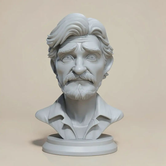Figurină 3D Nevopsită Mini Bust Colecție Personaj Joel Ultimul Dintre Noi Vopsire Diy Cadou Culori 15,2 Cm 1:12