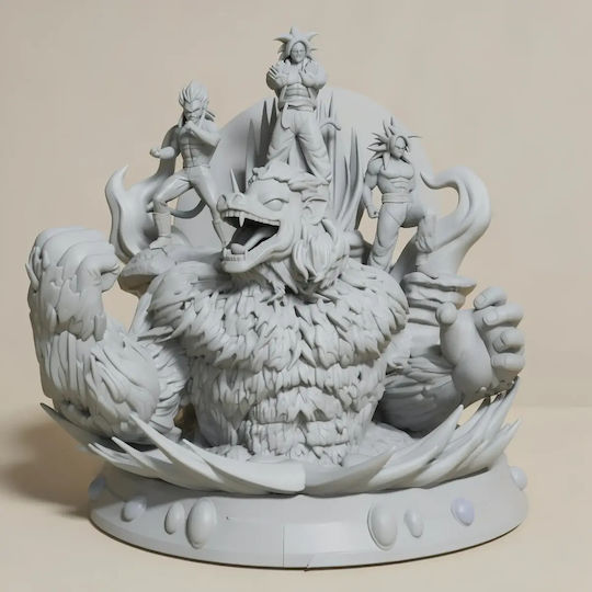 Unpainted 3D Figure Gogeta Goku Vegeta From Dragon Ball Painting Diy Gift Colors 20 Cm 1:8