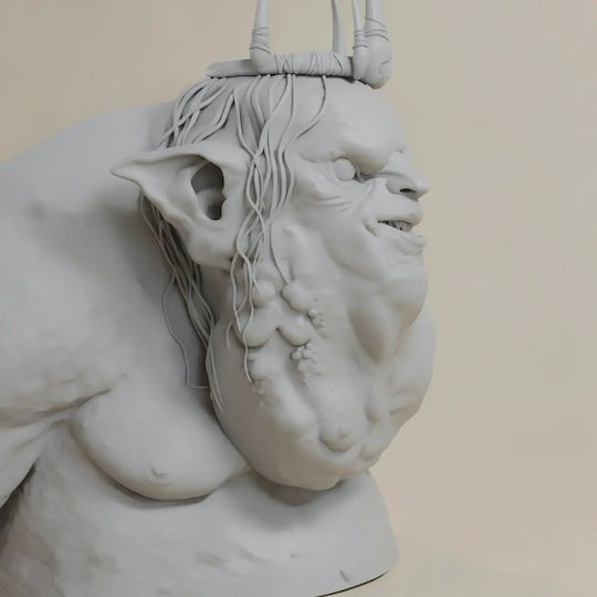 Небоядисана 3D Фигура Barry Humphries Goblin King Hobbit Бюст 3D Печат Фигурка Боядисване DIY Подарък Цветове 20 см 1:8