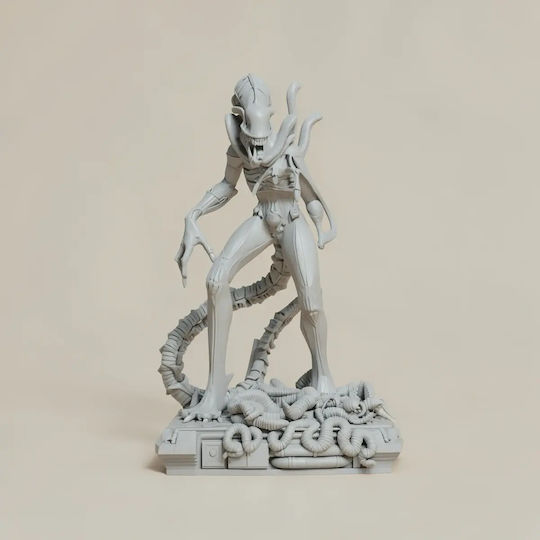 Небоядисана 3D Фигура Alien Warrior 3D Печатна Фигурка Alien Movie Боядисване DIY Подарък Цветове 15,2 См 1:12