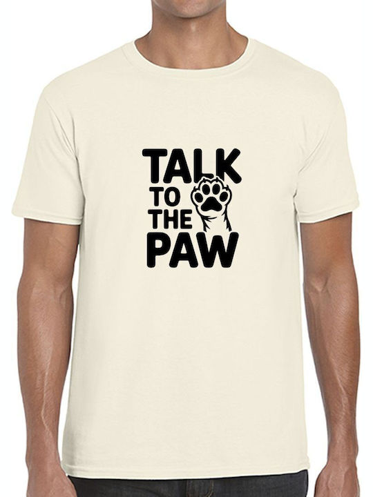 T-shirt Talk To Paw Paw Print Pop Culture Natural