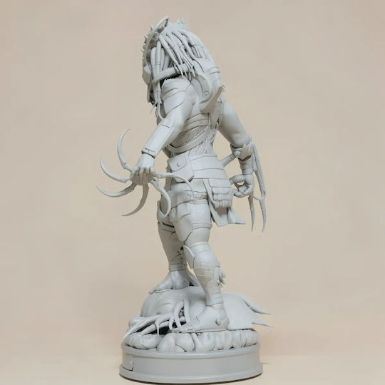 Unbemalte 3d Figur Wolf Predator 3d Druckmodell Bemalen Diy Geschenk Farben 30 Cm 1:6