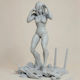 Unpainted 3D Figur Female Titan V2 Aus Angriff auf Titan Bemalen Diy Geschenk Farben 30 Cm 1:6