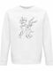 Sweatshirt Organic Unisex " Lola Bunny Spanking Bags Bunny Kinky Cartoons " White