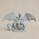 Unpainted 3D Figure Charizard Joystick Holder 3D Model Sculpture Painting DIY Gift Colors 15.2 Cm 1:12