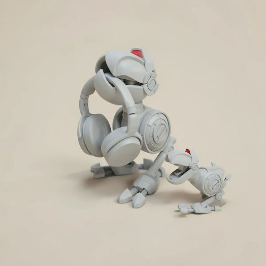 Άβαφη 3d Sammelbare Figuren Basic Tmnt Mouser Joystick Basis Diy Geschenk Farben 15,2 Cm 1:12