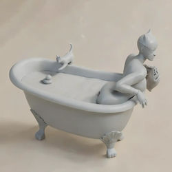Άβαφη 3d Φιγούρα Catwoman In Bathtub From Dc Βάψιμο Diy Δώρο Χρώματα 30 Cm 1:6 Άβαφη 3d Φιγούρα Catwoman In Bathtub From Dc Βάψιμο Diy Δώρο Χρώματα 30 Cm 1:6