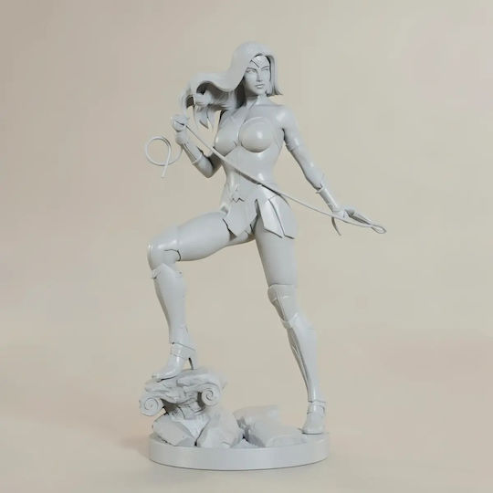 Άβαφη 3D Фигура Жената Чудо 2025 Скулптури 3D Печат Боядисване DIY Подарък Цветове 20 см 1:8