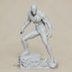 Unpainted 3D Figure Spiderman 2099 Fire Base Painting DIY Gift Colors 15.2 Cm 1:12