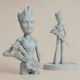 Unpainted 3D Figure Teenage Groot Painting DIY Gift Colors 30 Cm 1:6