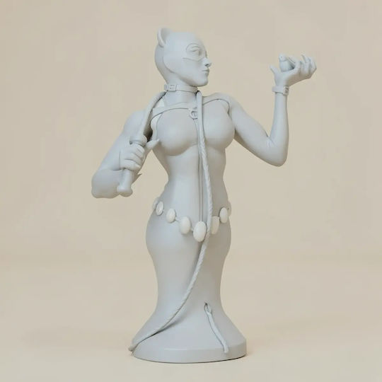 iLovePrints Sammelbare Figuren Άβαφη 3d Katzefrau Huhn Büste Bereit Zum Bemalen Diy Geschenk Farben 15,2 Cm 1:12