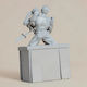 Unpainted 3D Figure Toji Fushiguro On Roof Jujutsu Kaisen Painting Diy Gift Colors 20 Cm 1:8