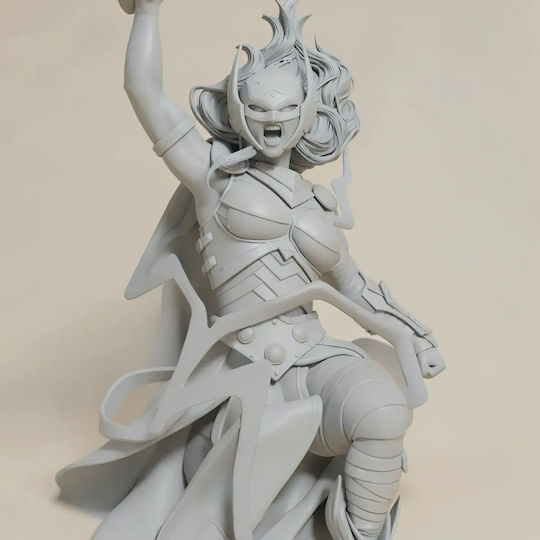 Unpainted 3D Figure Thunder Lady Thor Vs Lady Loki Painting Diy Gift Colors 15.2 Cm 1:12