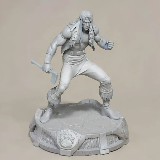Άβαφη 3D Фигура Nightwolf Mortal Kombat 3D Модел Боядисване DIY Подарък Цветове 30 см 1:6