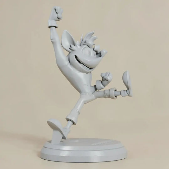 Άβαφη 3D Фигура Crash Bandicoot 1996 Fanart Боядисване DIY Подарък Цветове 30 см 1:6