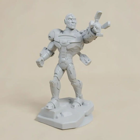 Άβαφη 3D Фигура Disney Infinity Style Collection Cyborg Боядисване DIY Подарък Цветове 30 см 1:6