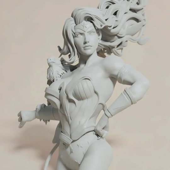 Unpainted 3D Figur Wonder Woman Thicc Eage Painting Diy Geschenk Farben 15,2 Cm 1:12