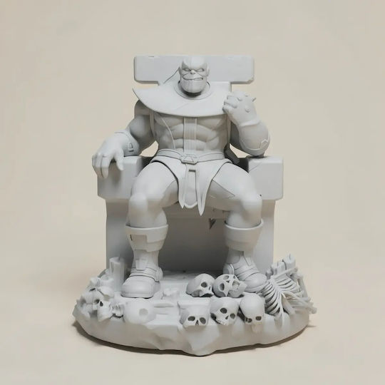 Άβαφη 3D Фигура Танос На Черепен Трон 1 6 Боядисване DIY Подарък Цветове 20 См 1:8