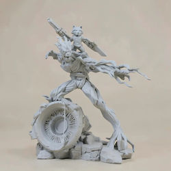 Άβαφη 3d Φιγούρα Rocket Vs Groot V2 Βάψιμο Diy Δώρο Χρώματα 15,2 Cm 1:12 Άβαφη 3d Φιγούρα Rocket Vs Groot V2 Βάψιμο Diy Δώρο Χρώματα 15,2 Cm 1:12