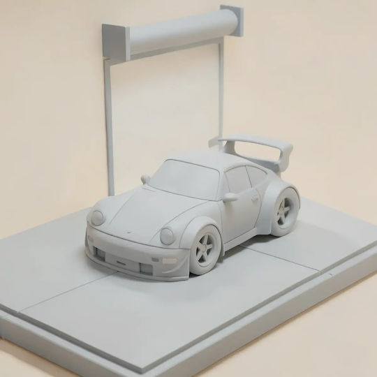 Άβαφη 3d Sammelbare Figuren Modell Kit Car Porsche 964 Rwb Bemalung Diy Geschenk Farben 15,2 Cm 1:12