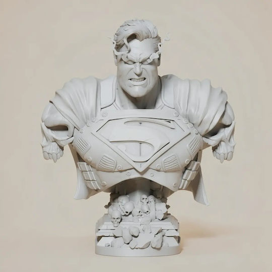 Άβαφη 3d Фигура Superman Dark Night Бюст Портрет Дигитално Боядисване DIY Подарък Цветове 15,2 см 1:12