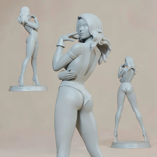 Unpainted 3D Figur Wonder Woman Pin Up 3D Bemalung Diy Geschenk Farben 30 Cm 1:6