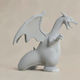 Unpainted 3D Figure Charizard Life Size Pokemon 3D Painting DIY Gift Colors 15.2 Cm 1:12