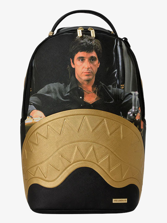 Sprayground Scarface School Backpack Gold