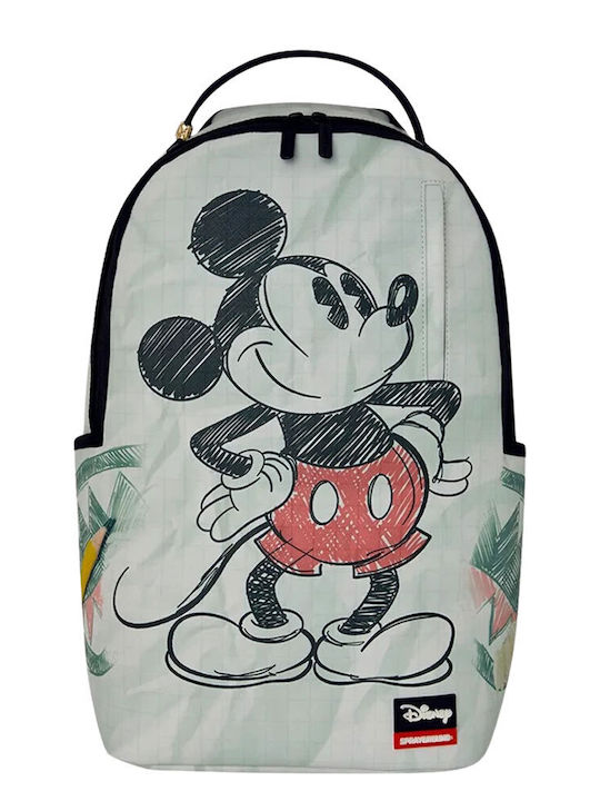 Sprayground Disney Old School Mickey Sketch Раница Бяла