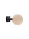 Curtain Wood End Wooden Black