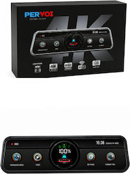 PerVoi Q8 Σετ Καθρέπτης με Κάμερα DVR Αυτοκινήτου 4K με Οθόνη 10" Wi-Fi, GPS & Κάμερα Οπισθοπορείας