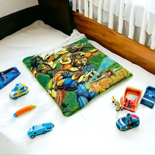 Детска Декоративна Възглавница Plush Decorative Зелена 28x28см