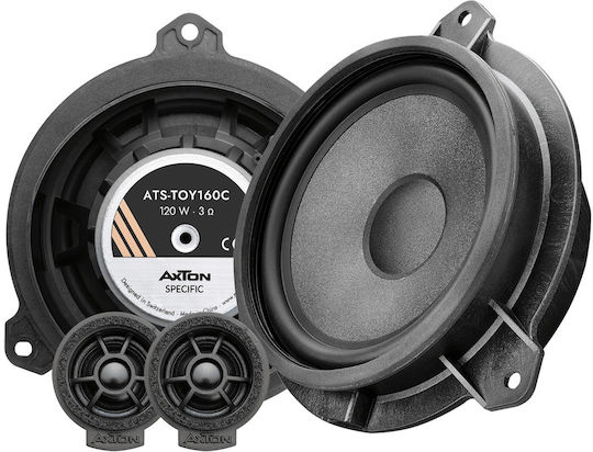 Axton Specific ATS-TOY160C Toyota Car Speaker Set with 80W RMS Woofer