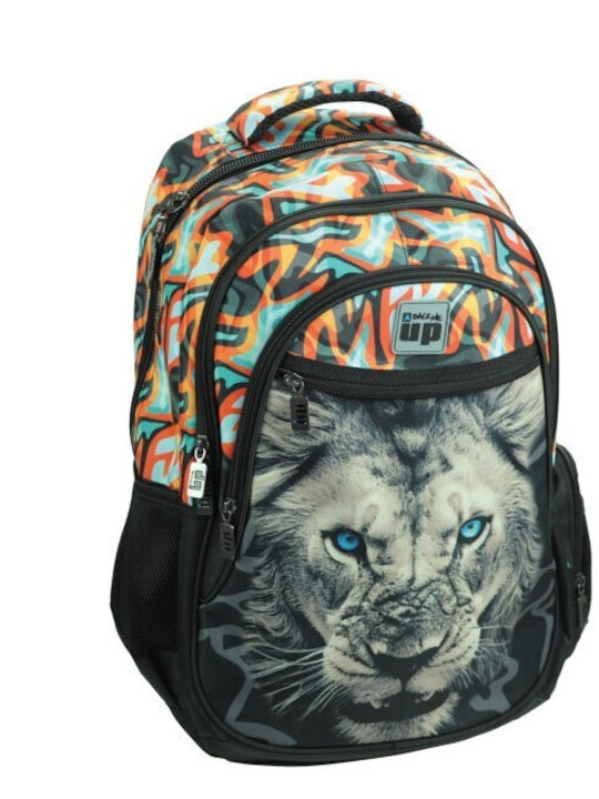Back Me Up Grey Lion Ghiozdan Școlar de Spate p...