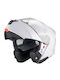 MT Genesis Gloss Weiß Motorradhelm Flip-Up DOT / ECE 22.06 Gewicht (+/-50 gr) mit Sonnenblende