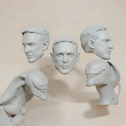 Άβαφη 3d Φιγούρα Custom Head Collection Venom Carnage Pack Βάψιμο Diy Δώρο Χρώματα 30 Cm 1:6 Άβαφη 3d Φιγούρα Custom Head Collection Venom Carnage Pack Βάψιμο Diy Δώρο Χρώματα 30 Cm 1:6