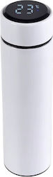 Thermos Bottle Stainless Steel / Plastic 500ml White