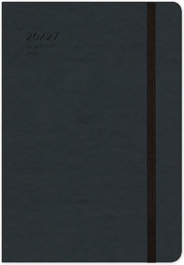 Adbook Ακαδημαϊκό Ημερολόγιο Handy Ημερήσιο 2026-2027 14x21cm Black Hm-9234-19