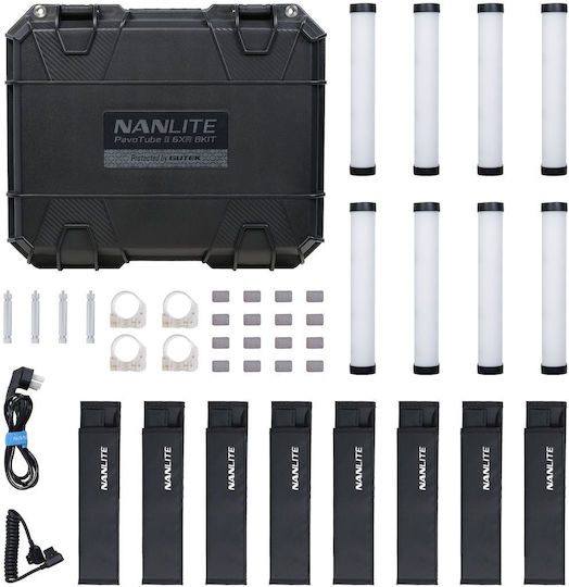 Nanlite Pavotube Ii 6xr Rgbww Led Pixel Tube Cu Crmx Integrat 8kit