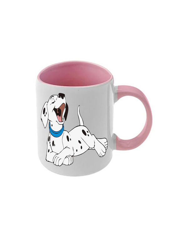 Κούπα Dalmatians Δαλματίας Ροζ Λαβή Εσωτερικό