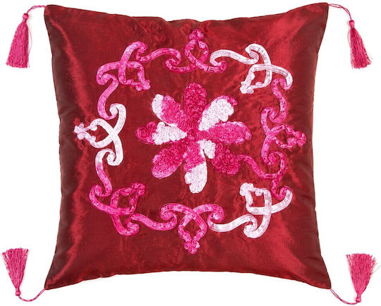 Burgundy Decorative Pillow Case 40x40cm
